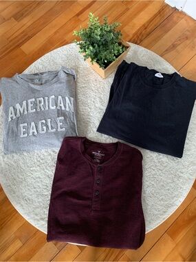 Men’s Long Sleeve Bundle - American Eagle & Calvin Klein